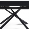 Стол раскладной CRV- Alba,Charcoal black ceramic top black base,140 см, черный