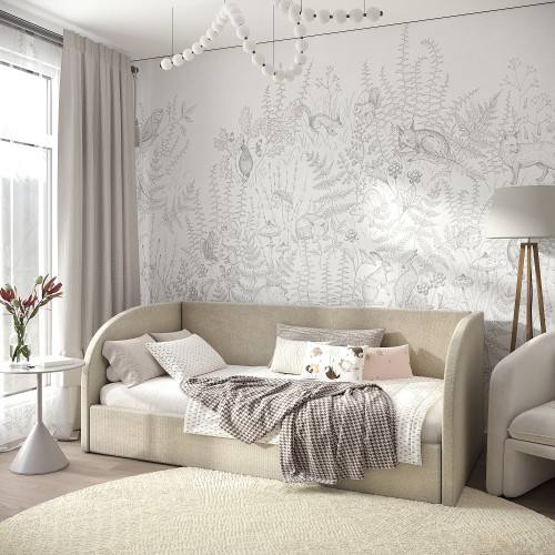 Детская односпальня кровать с ортопедическими ламелями KOD- КР-ДЕТ-М радиус