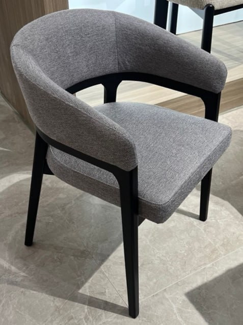 Стул обеденный TOP- PRESTOL Порто черный ткань серый