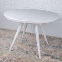 Стол обеденный NL- AUSTIN белый (110(35)х110х76 см)
