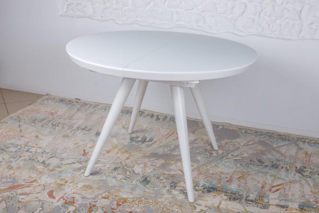 Стол обеденный NL- AUSTIN белый (110(35)х110х76 см)
