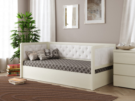 Кровать с подъемным механизмом RBV- Немо Люкс М (белый, серый)