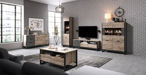 Стол журнальный Perfect Home Арден / Arden 109 Дуб санд гранж/матера