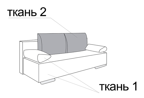 Диван двухместный MLX- STRIT Стрит