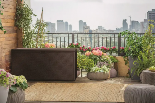 Ящик для хранения ECO- Keter Emily Box 270 л, коричневый