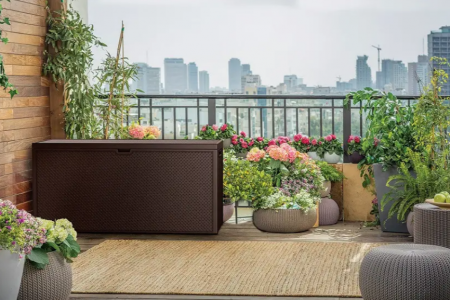 Ящик для хранения ECO- Keter Emily Box 270 л, коричневый