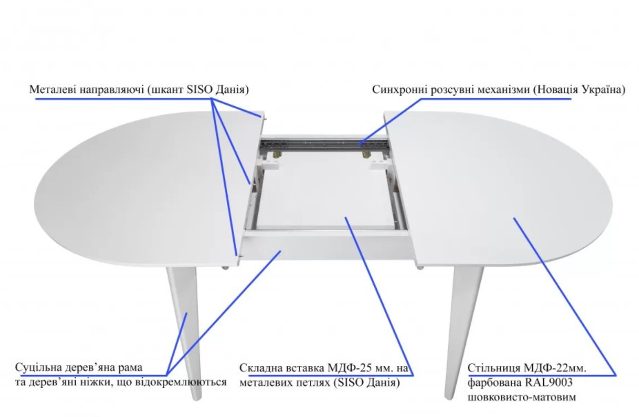 Стол обеденный со стеклом ASL- Прага RAL DIAMOND GLASS