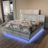 Кровать с подъёмным механизмом CRV- Eclipse Silver breeze charm 180*200 с подсветкой   