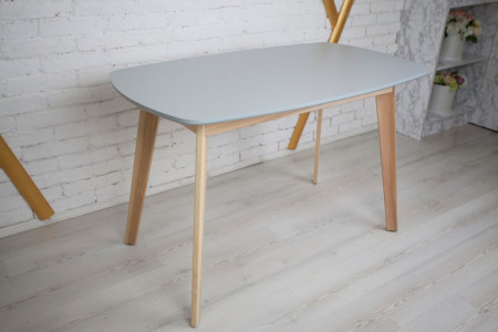 Кухонный комплект Ont- Винцензо 100 серый стол + 2 Стула Classic (Осако)