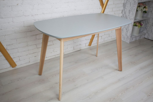 Кухонный комплект Ont- Винцензо 100 серый стол + 2 Стула Classic (Осако)