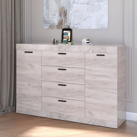 Большой комод EVR- Соната-8 крафт белый