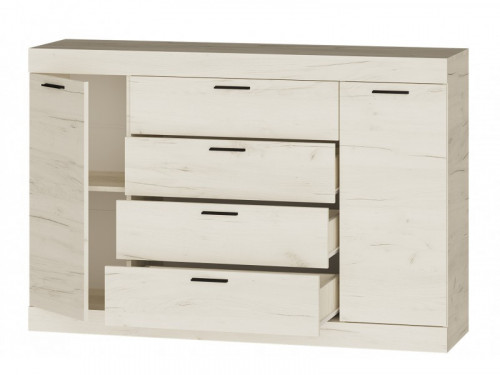 Большой комод EVR- Соната-8 крафт белый