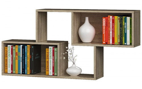 Полка навесная для гостиной EVR- ПН-4 дуб Сонома