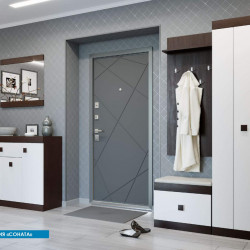 Прихожая(модульная) EVR- Соната-2 венге темный + белый