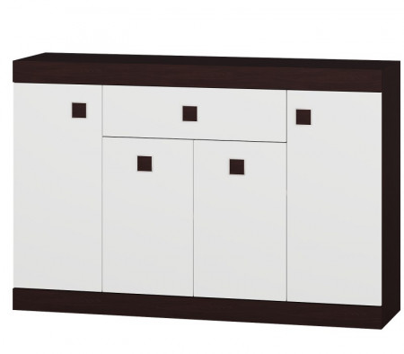 Прихожая(модульная) EVR- Соната-2 венге темный + белый