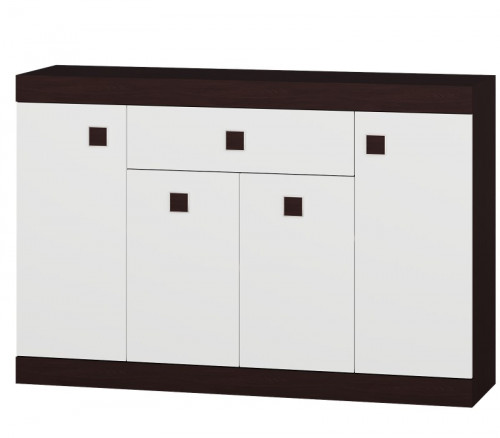 Прихожая(модульная) EVR- Соната-2 венге темный + белый