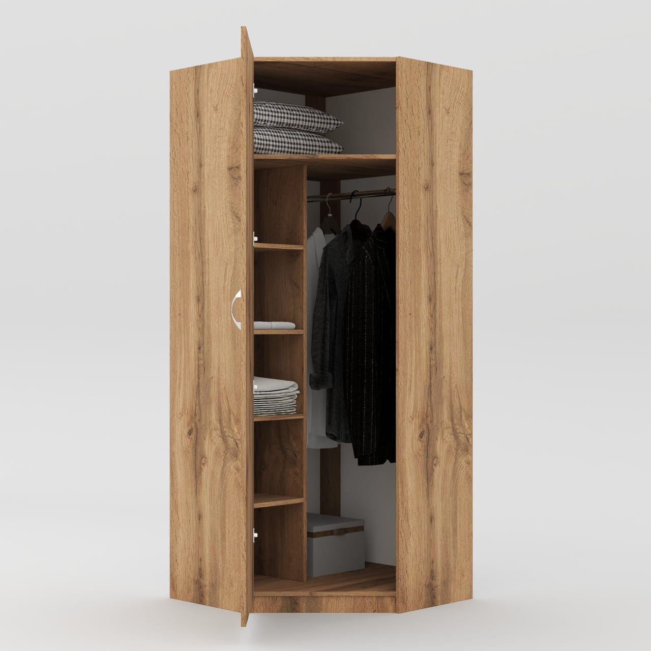 Шкаф угловой 195х90х90 cм KOD- ШК-У-90