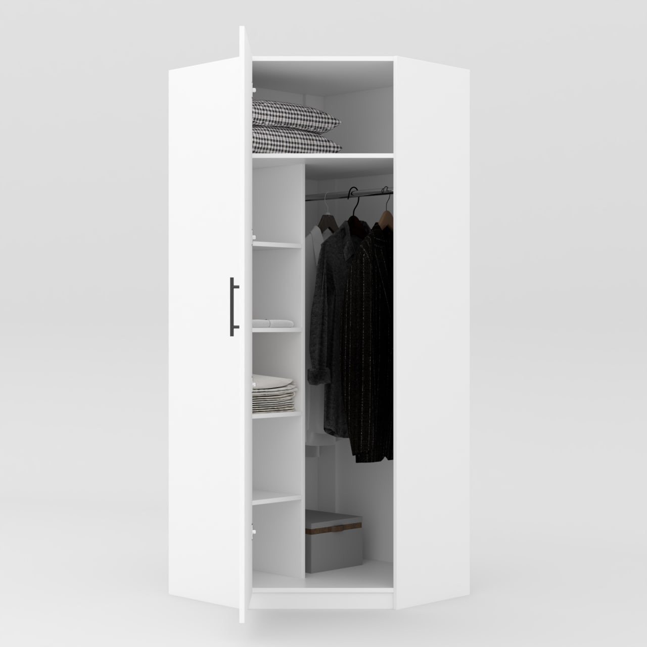 Шкаф угловой 195х90х90 cм KOD- ШК-У-90