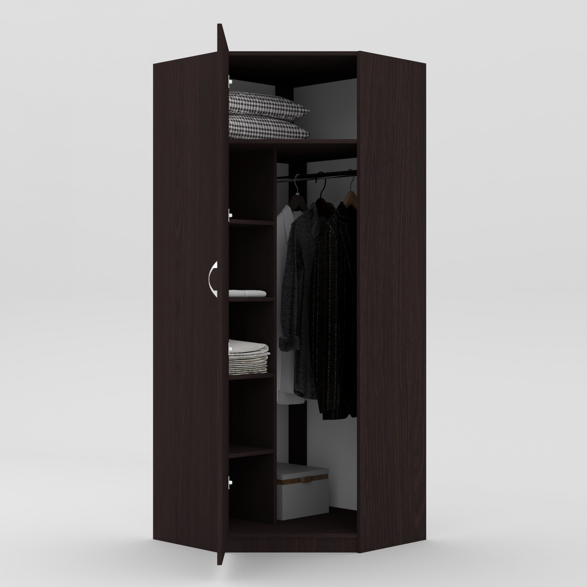 Шкаф угловой 195х90х90 cм KOD- ШК-У-90