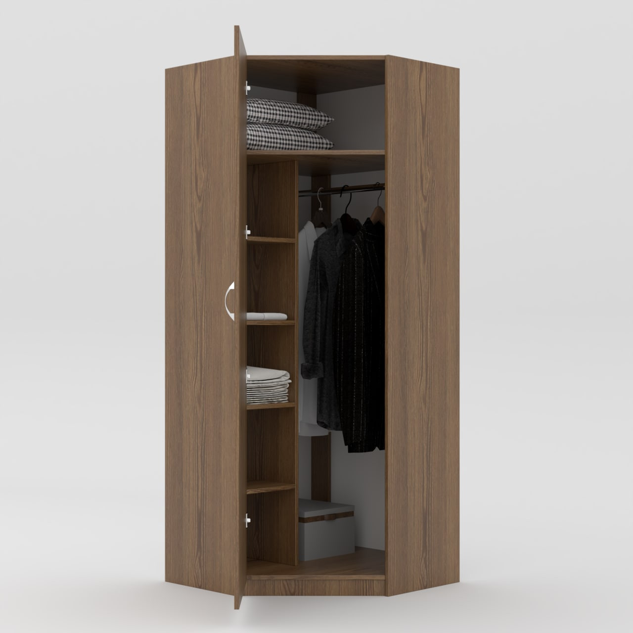 Шкаф угловой 195х90х90 cм KOD- ШК-У-90