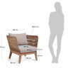 Кресло Kave Home BELLENY C837R33 (бежевый)