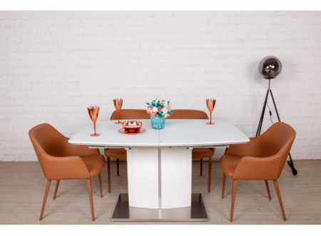 Стол обеденный модерн NL- Даллас (DALLAS) белый