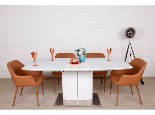 Стол обеденный модерн NL- Даллас (DALLAS) белый