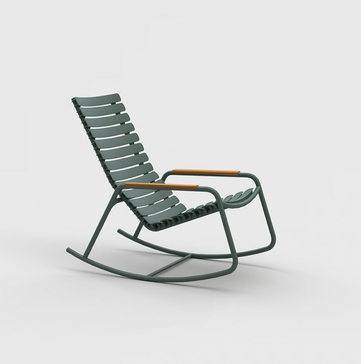 Кресло - качалка DEI- HOUE Reclips Rocking Chair Bamboo Armrests 