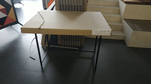 Стол раскладной AMF- Fold FL1000 (1000х600х750Н) черный/ серый шифер