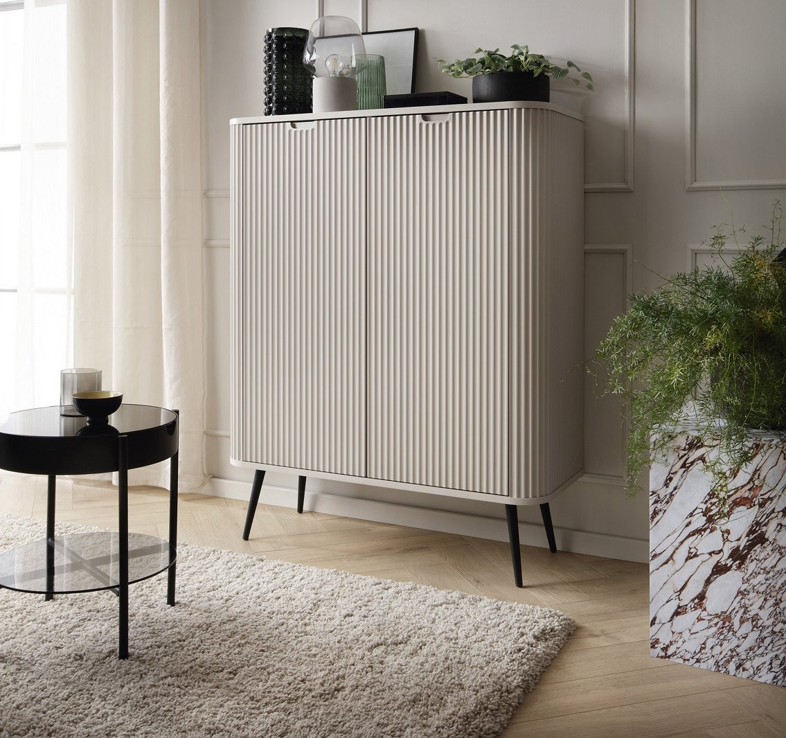 Комод Perfect Home Зова/Zova 2-дверный с черными ножками K103 Кашемир