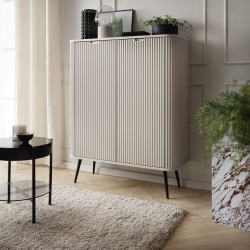 Комод Perfect Home Зова/Zova 2-дверный с черными ножками K103 Кашемир