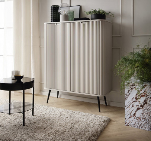 Комод Perfect Home Зова/Zova 2-дверный с черными ножками K103 Кашемир