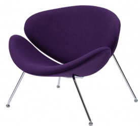 Кресло - лаунж CON- FOSTER (Фостер), ткань (фиолетовый) 