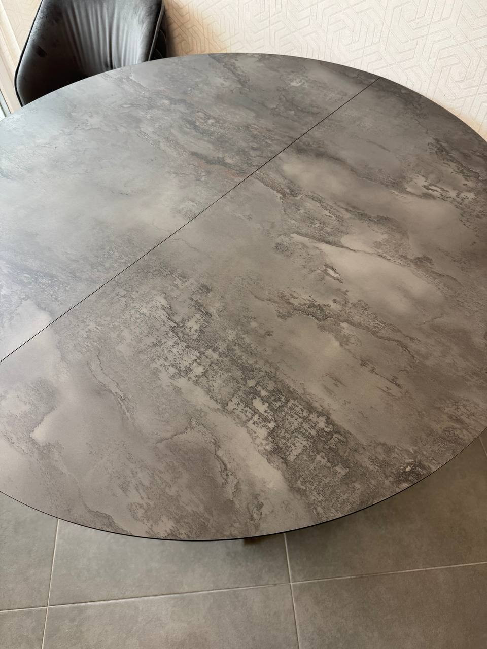 Стол 110/145х110 см Art-Deco EXI- DOBOK серый матовый МДФ+HPL