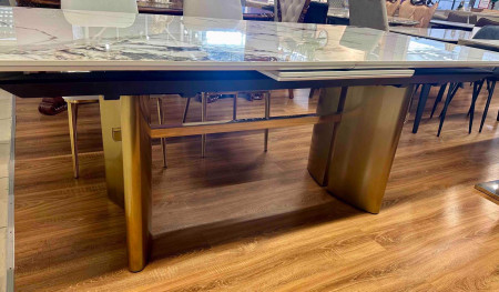 Стол модерн с золотыми ногами Elt- T-21 (2,5 м)