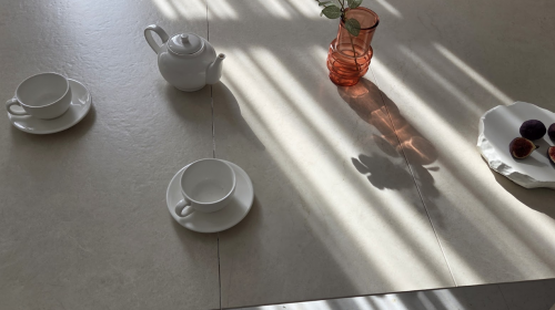 Стол керамический раскладной VTR- TM-125 крема саббия + капучино 160-200*90