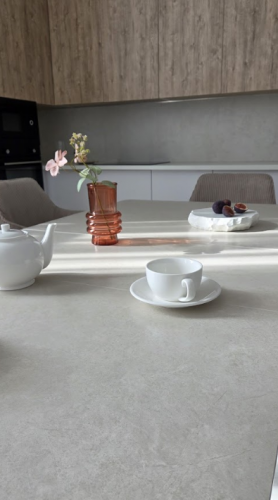 Стол керамический раскладной VTR- TM-125 крема саббия + капучино 160-200*90