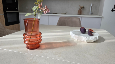 Стол керамический раскладной VTR- TM-125 крема саббия + капучино 160-200*90