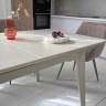 Стол керамический раскладной VTR- TM-125 крема саббия + капучино 160-200*90