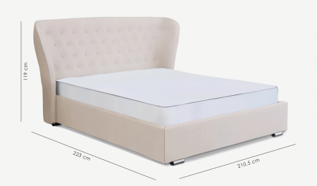 Кровать с подьемным механизмом CRV- Majestic Greek marble 160*200, 180*200 