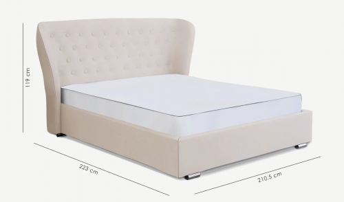 Кровать с подьемным механизмом CRV- Majestic Greek marble 160*200, 180*200 