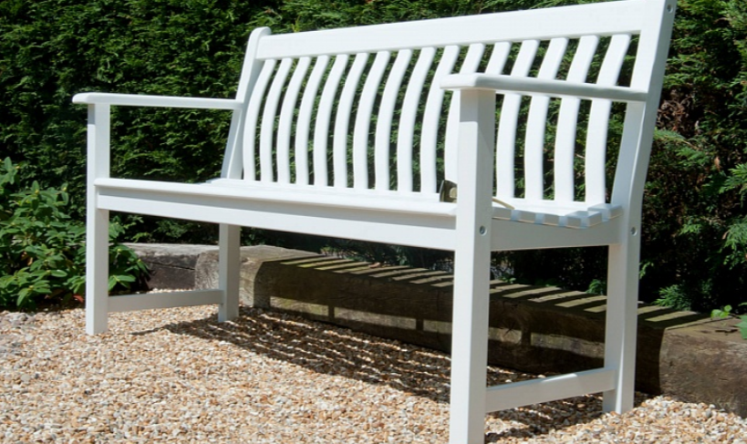 Лавка Alexander Rose TEA- WHITE PAINTED BROADFIELD BENCH 1.5M