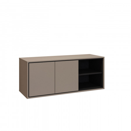 Тумба под раковину на 2 двери для ванной Helvetia IRVINE 30CWNP60 (конго/черный)