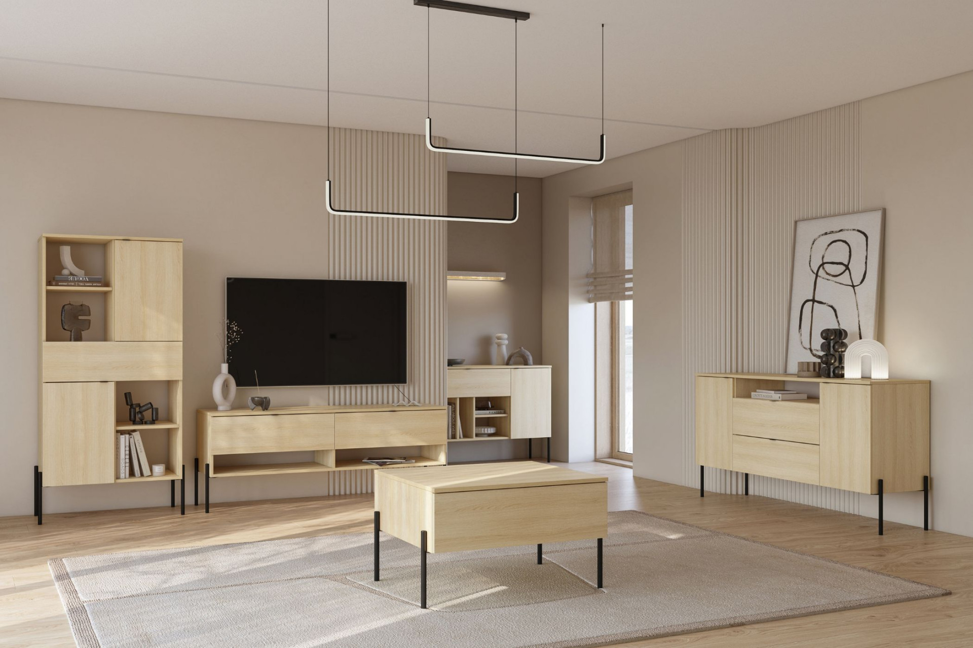 Комод на 2 двери и 1 ящик Helvetia ORE 24LGOG42 (дуб Линдберга)