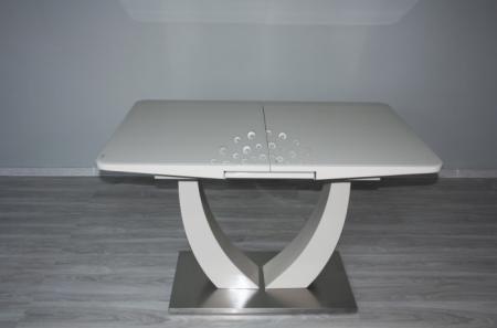 Стол обеденный модерн premium T Evro- Concord Beige gloss T-904 (160-200*90)