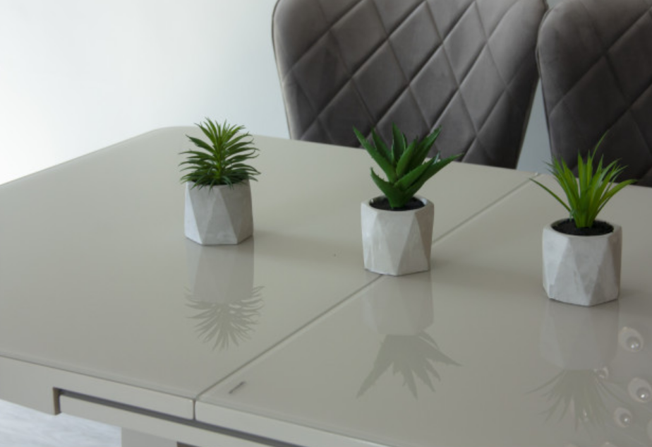 Стол обеденный модерн premium T Evro- Concord Beige gloss T-904 (160-200*90)