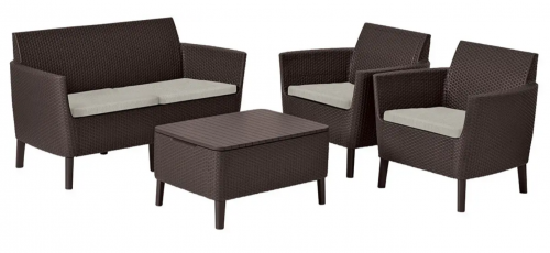 Комплект мебели для отдыха ECO- Keter Salemo set, коричневый
