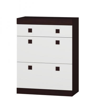 Прихожая(модульная) EVR- Соната-11 венге темный + белый