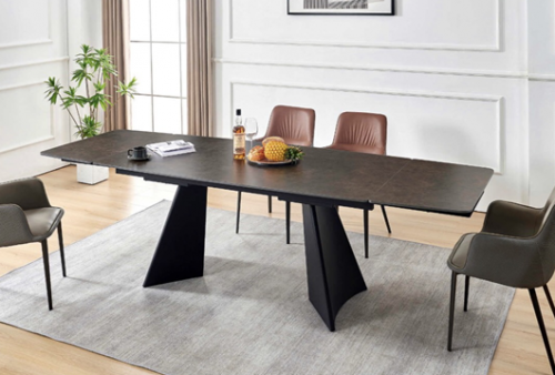 Стол керамика 2,8 м Elt- B5C062 столешница (коричневый, белый, кристалл)