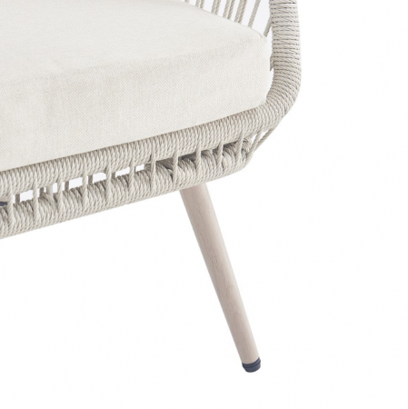 Стул садовый VTR- ODС-10 (Лукка) айвори + белый дуб